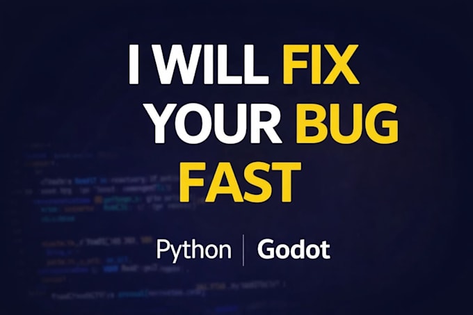 fix one bug in your python or godot project fast