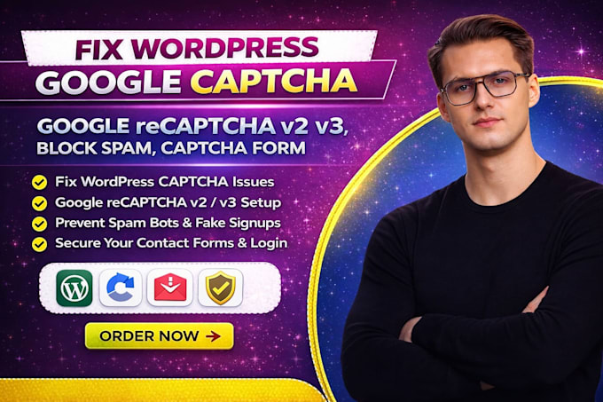 fix wordpress google captcha, recaptcha, v2, v3, block spam, captcha form