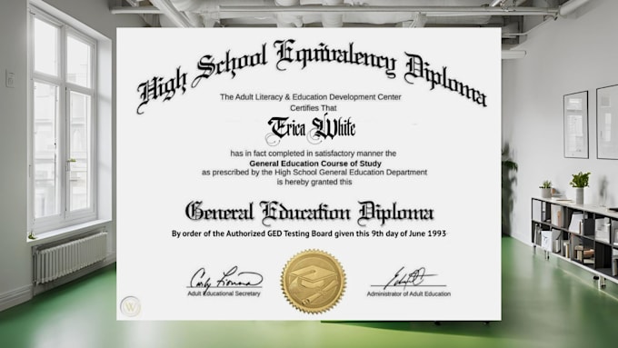 high school diploma, master degree ged college transcript, checkable certificate