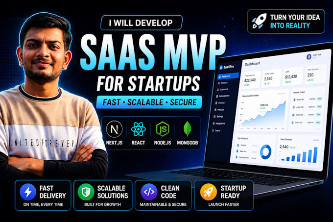 build your saas mvp using nextjs react and nodejs
