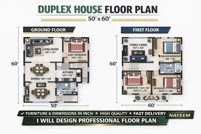 design modern 2d floor plan and house layout in autocad