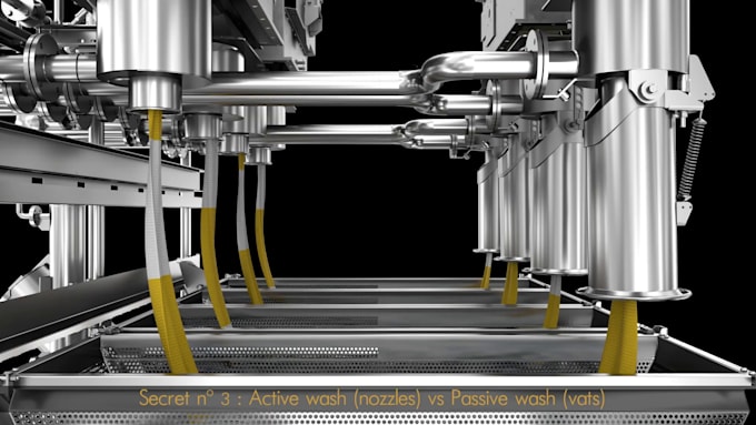 create 3d industrial machinery and machine animation