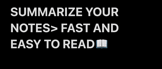summarize your notes, pdfs and documents into clear study notes