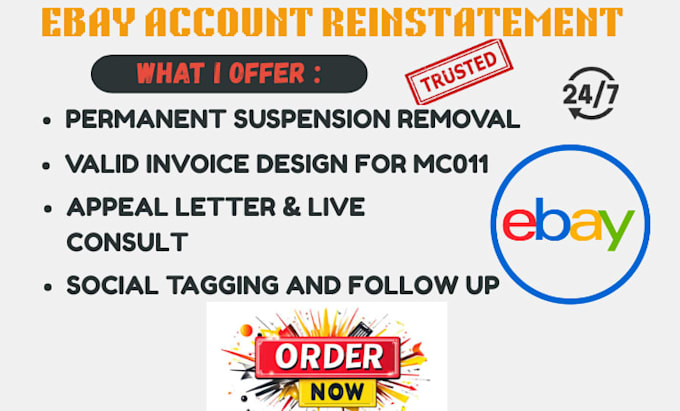 do ebay account reinstatement, suspension, appeal