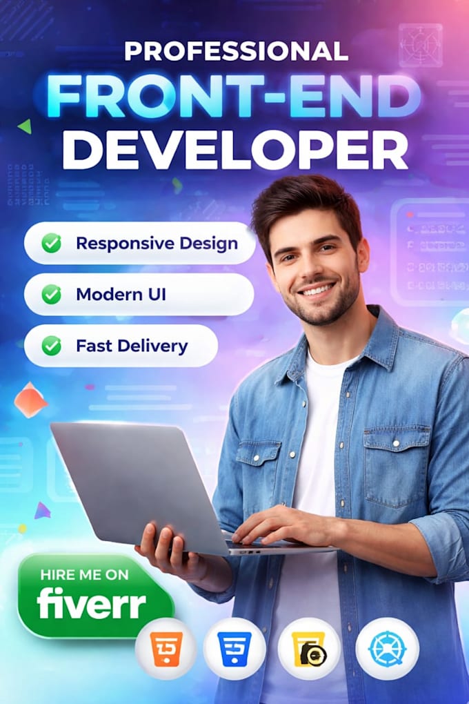 design a professional front end website