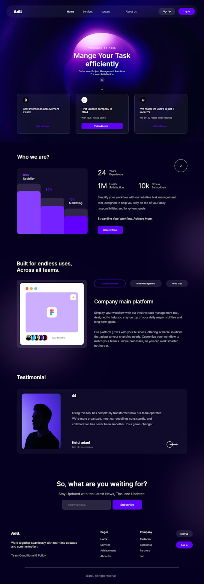 create website design with figma