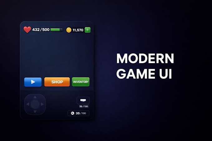 design attractive game element, game UI UX