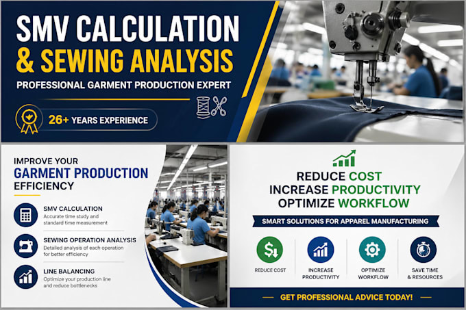 calculate smv and optimize garment production