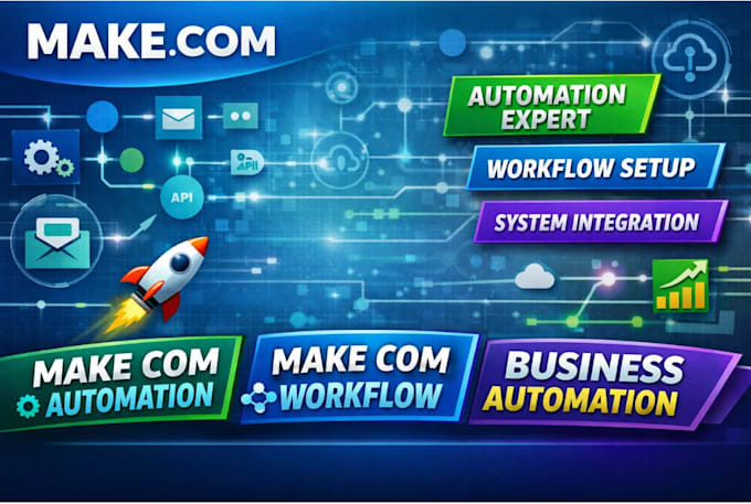 build makecom automation scenario setup workflow API integration expert fix make