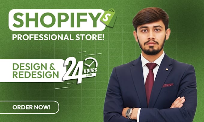 do shopify website design or redesign for your brand in 24h