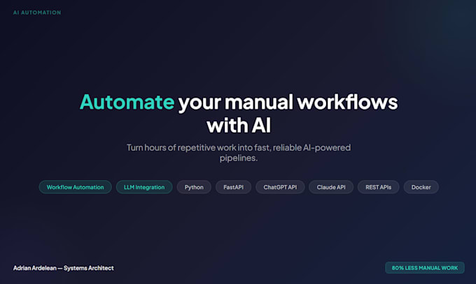 Automate your manual business workflow using ai and python by ...