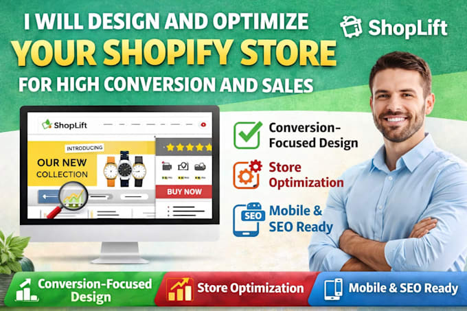design and optimize your shopify store for high conversion and sales