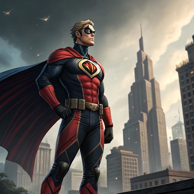 draw you like a custom superhero