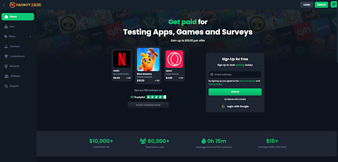 make CPA offerwall and survey reward website