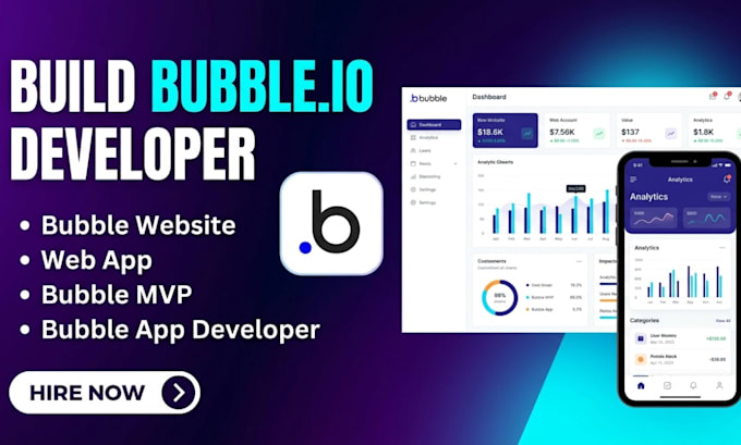 build bubble io website, build bubble app, bubble developer, bubble saas