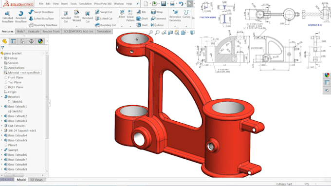 Do 3d product design, 2d and 3d model in solidworks, fusion 360 and ...