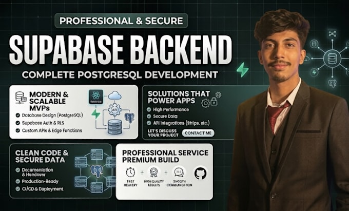 build your supabase backend with auth and database