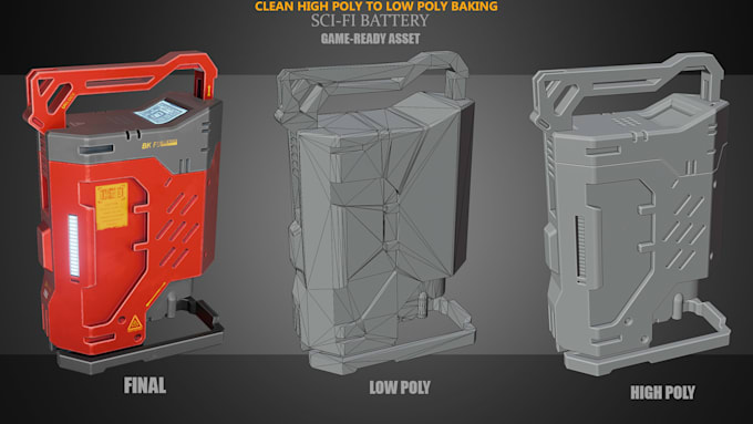 do professional uv unwrapping, topology optimization, and texture baking
