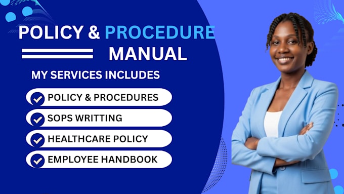 develop professional sops, policies and procedures for your business