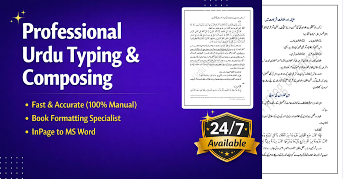 do professional urdu book composing and scholarly formatting