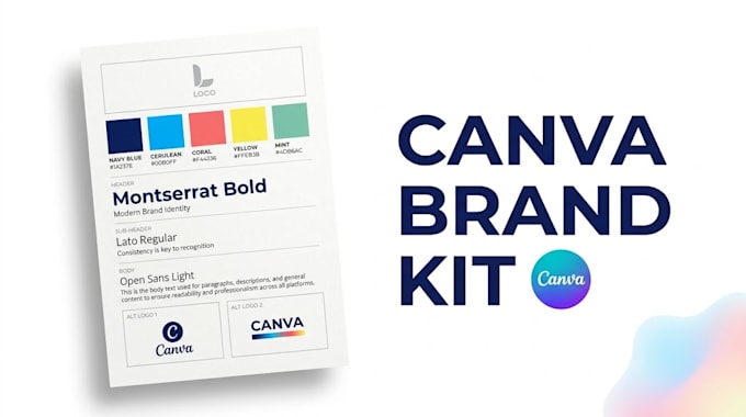 design a professional canva brand board and style guide