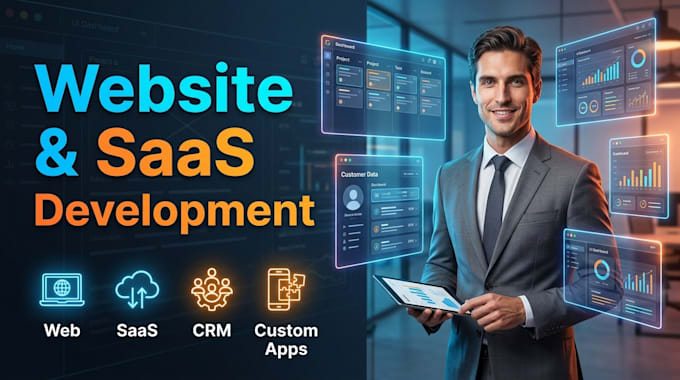 do website development, saas website, web app, crm software, custom website
