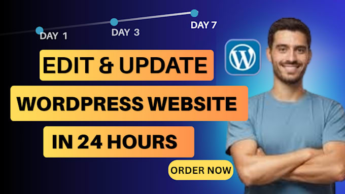 update, fix, edit, redesign wordpress website, customize wordpress in 24 hours
