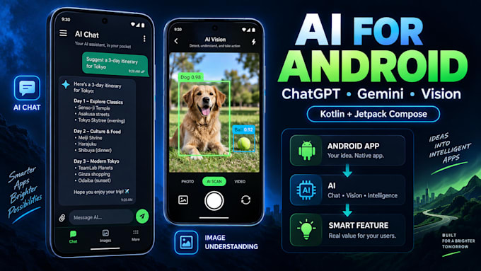 integrate ai chatgpt gemini or computer vision into your android app