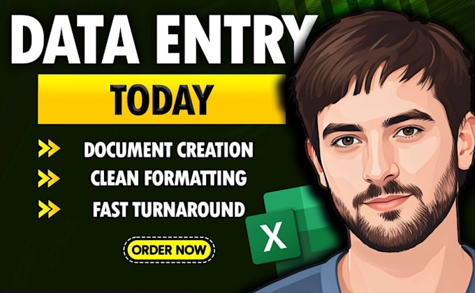 organise your data into a clean spreadsheet