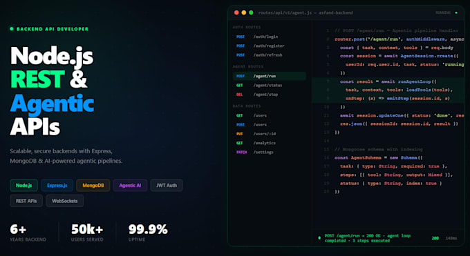 a nodejs or nestjs rest API with mongodb and postgresql