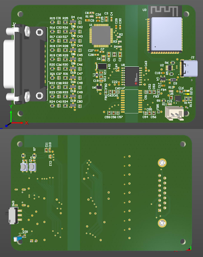 Design a custom pcb layout and schematic in altium and kicad by ...