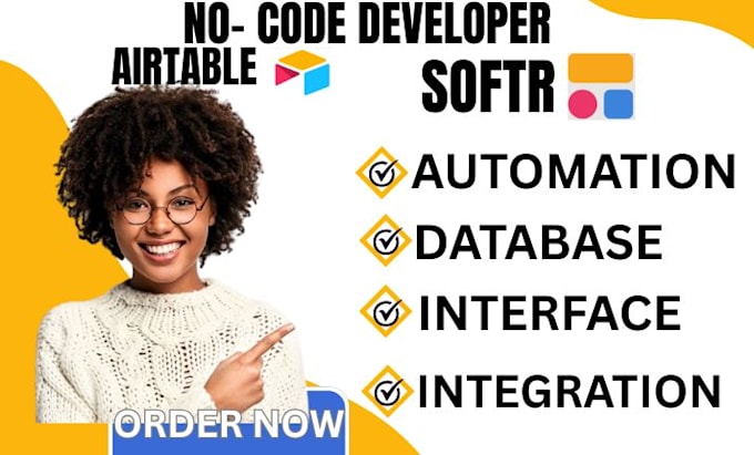build airtable database and softr web app and client portal as an expert