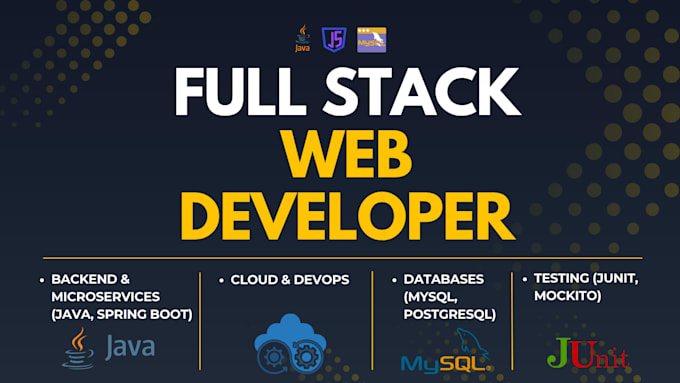 build website, website development, full stack developer, java spring boot