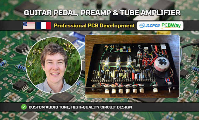 design a unique guitar pedal, preamp, tube amplifiers