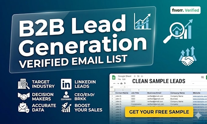 do professional b2b lead generation and targeted email list building