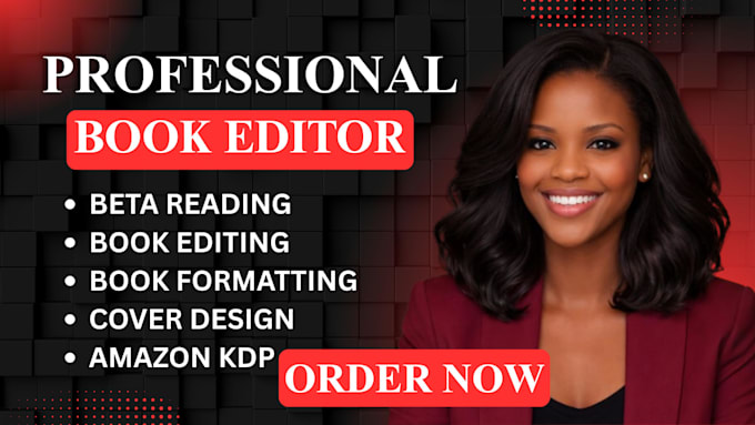 be your beta reader, book editor, proofreader and format for amazon kdp