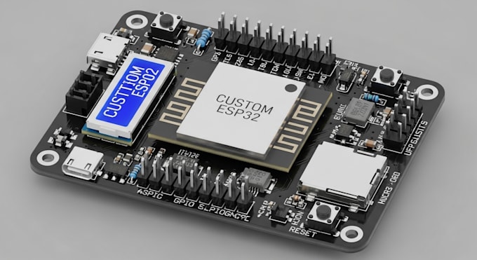 design a custom esp32 led controller board for programmable lighting control