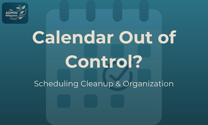 calendar organization for you