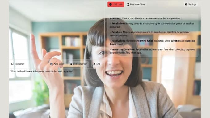 develop ai online interview assistant and copilot web app, ai mock interviewer