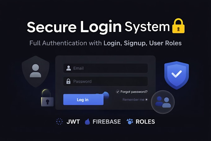 build a secure authentication system with login, signup and user roles