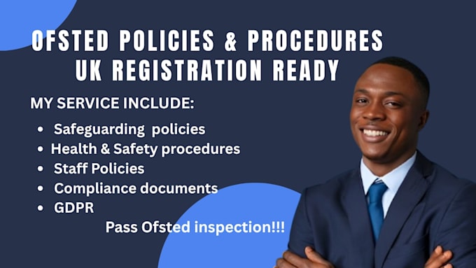 create ofsted policies and procedures for UK registration