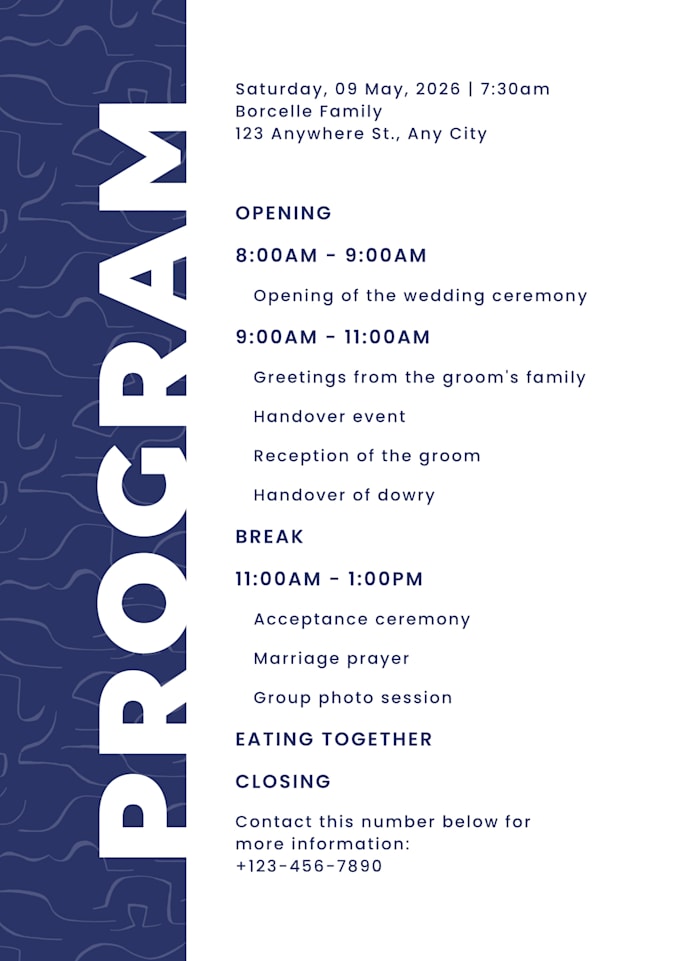 design a clean and professional flyer using canva