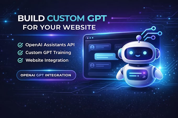 create and integrate a custom gpt ai chatbot to automate support on you website