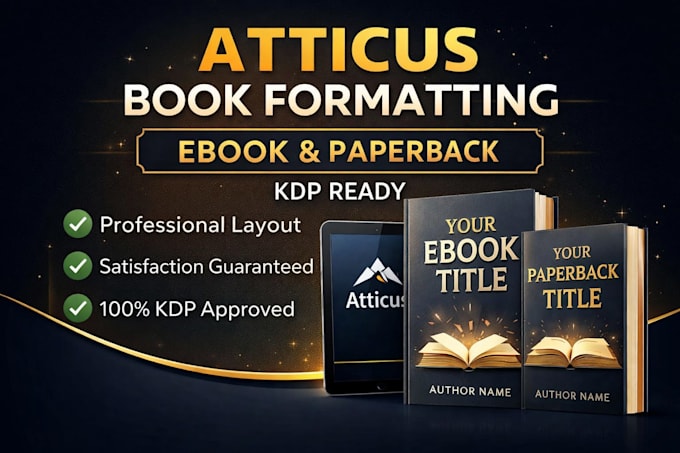 professional atticus book formatting for ebook and paperback