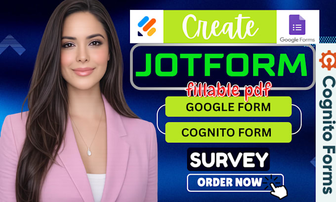 create jotform, google form, cognito form, typeform,