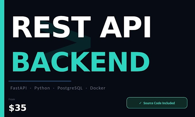 build a rest API backend with fastapi and python