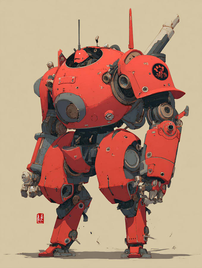 do complete mecha concept arts