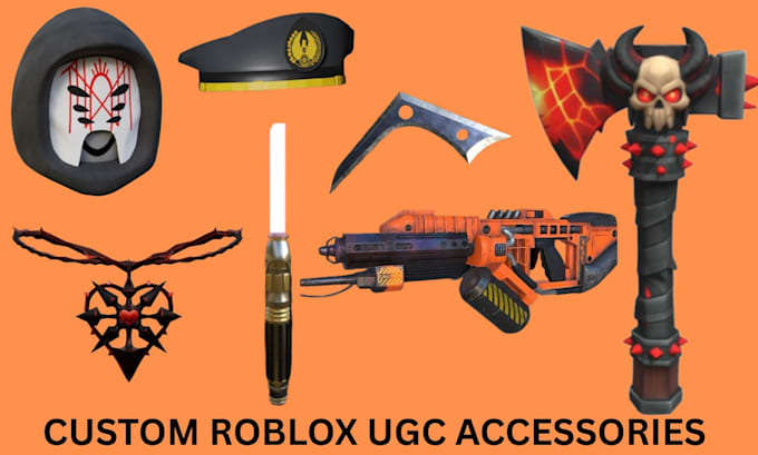 Design custom roblox ugc accessories, axe, hats, and avatar items in ...