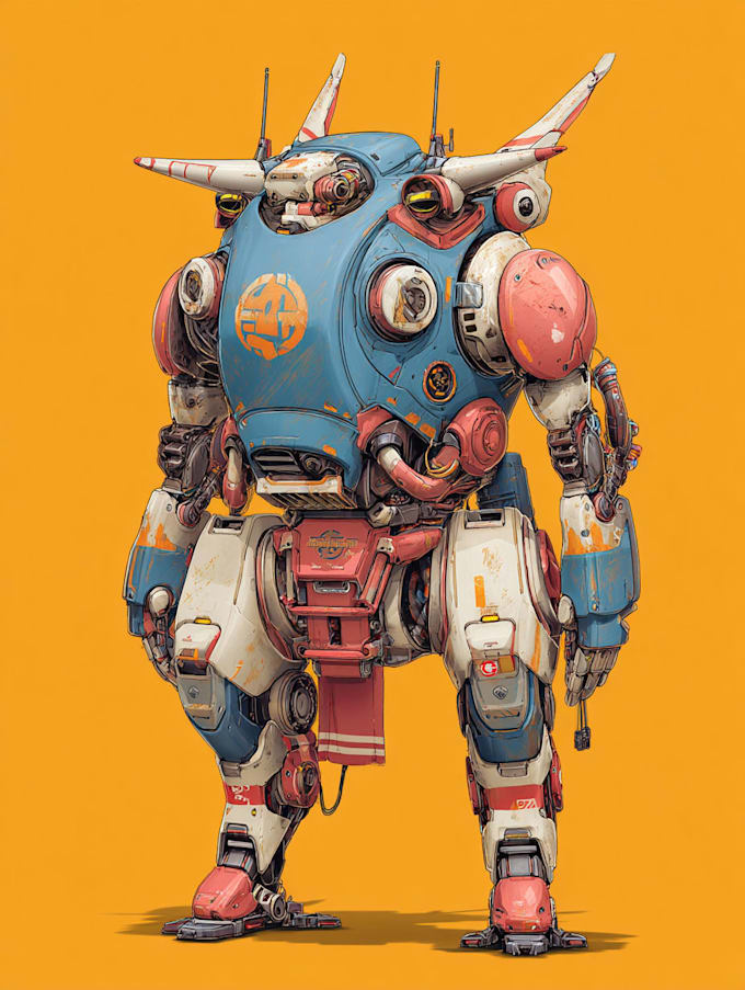 Detailed Mecha Custom mecha or robotic illustration in detailed style by Alysetarr ...