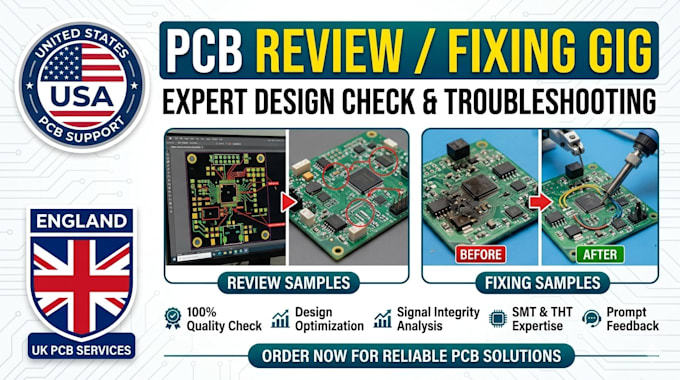 pcb review fix errors improve design manufacturable ready
